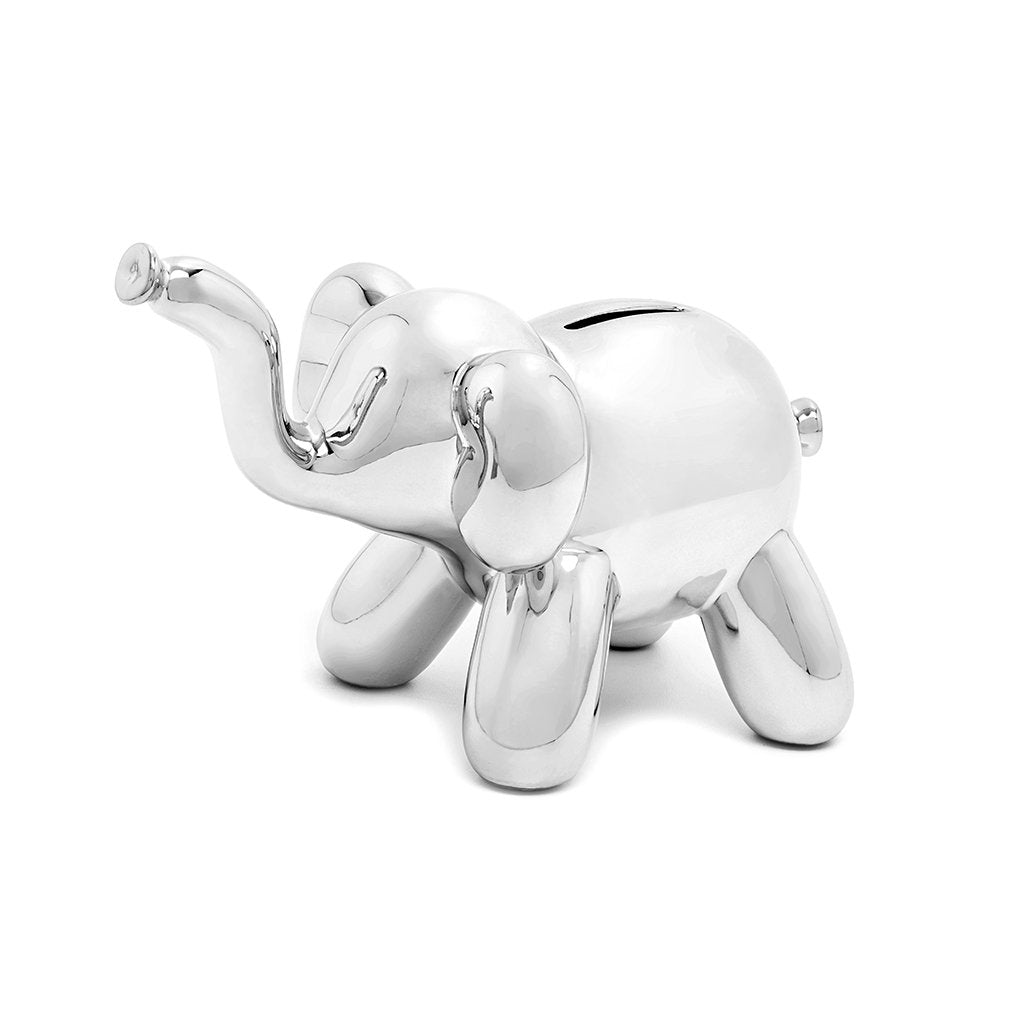 Made By Humans Balloon Money Bank Baby Elephant silver