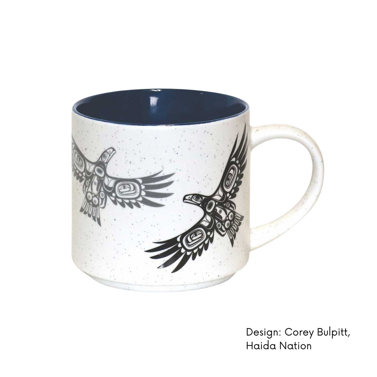 Ceramic Mugs w/ Contemporary Indigenous Design (set of 2)