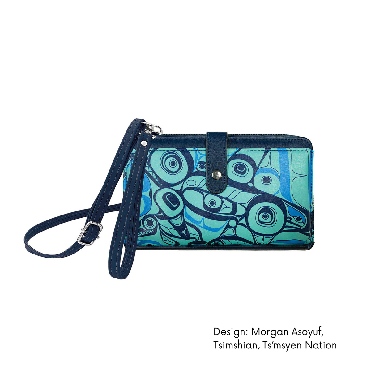 Smartphone Crossbody Bag w/Contemporary Indigenous Design