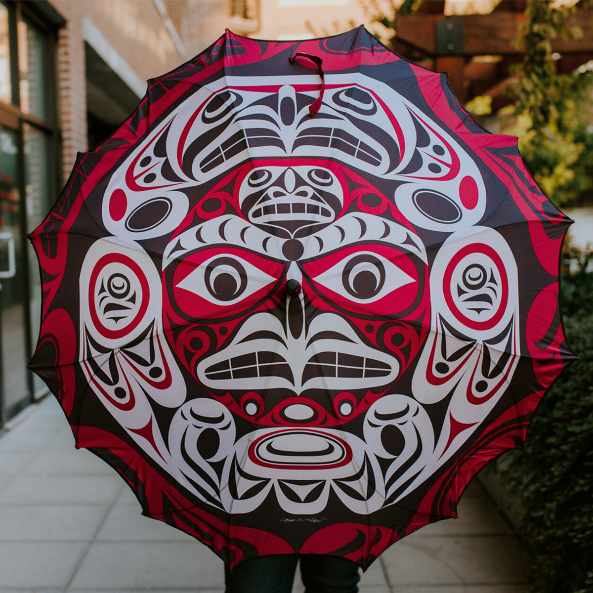 Pacific Umbrella w/ Contemporary Indigenous Design