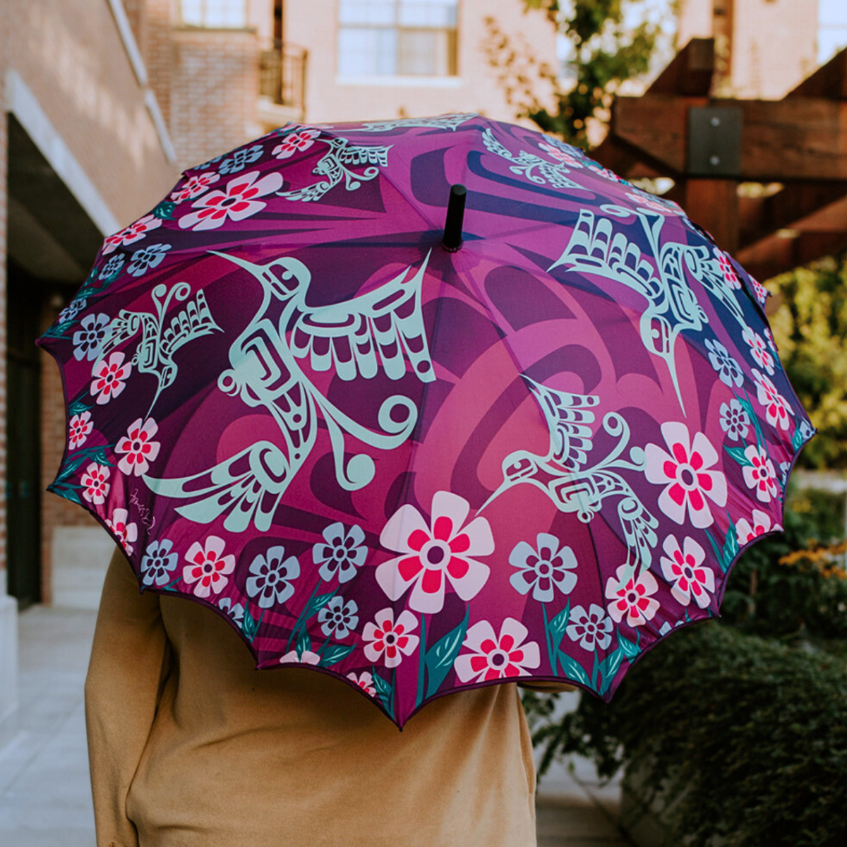 Pacific Umbrella w/ Contemporary Indigenous Design