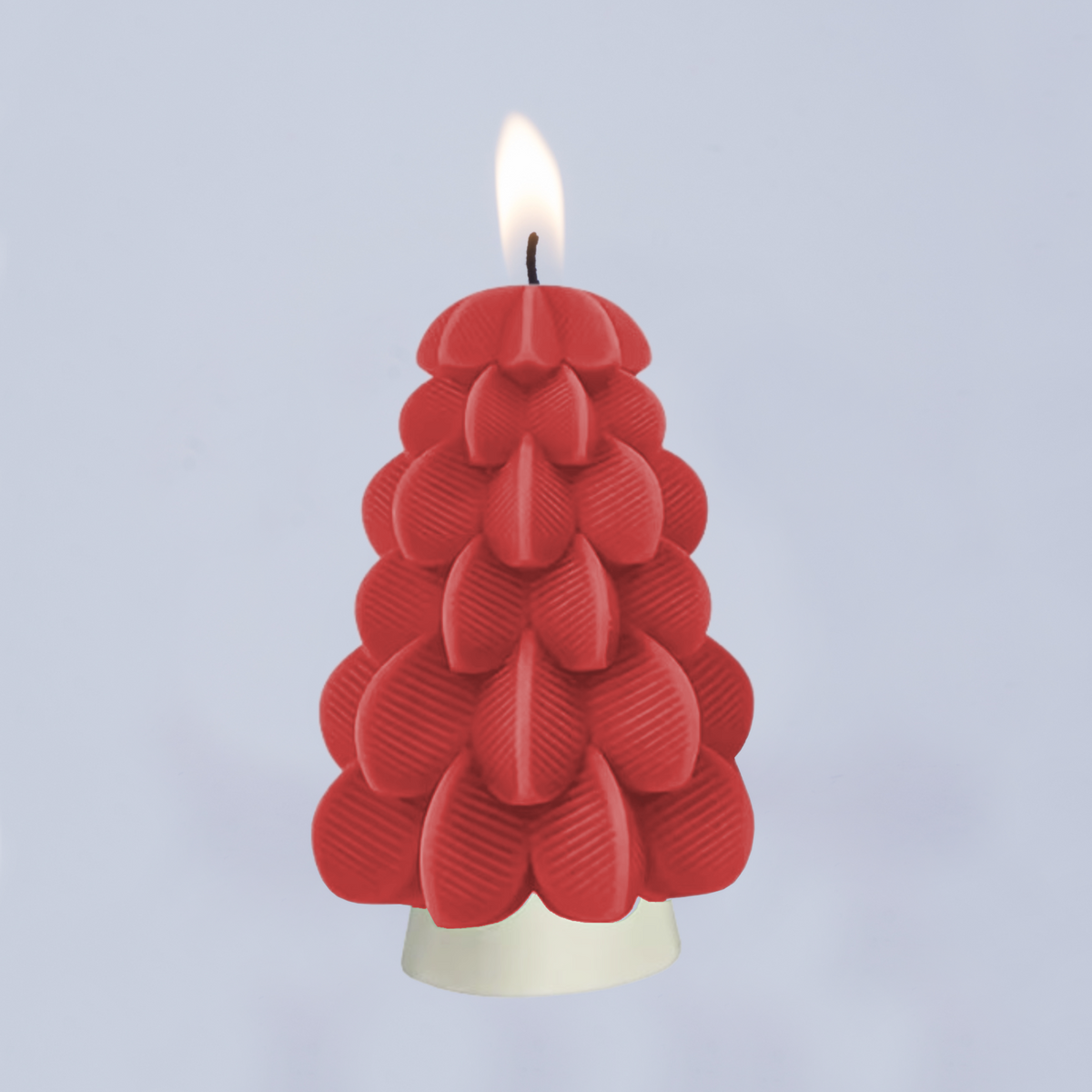 Contemporary Christmas Tree Candle - Short