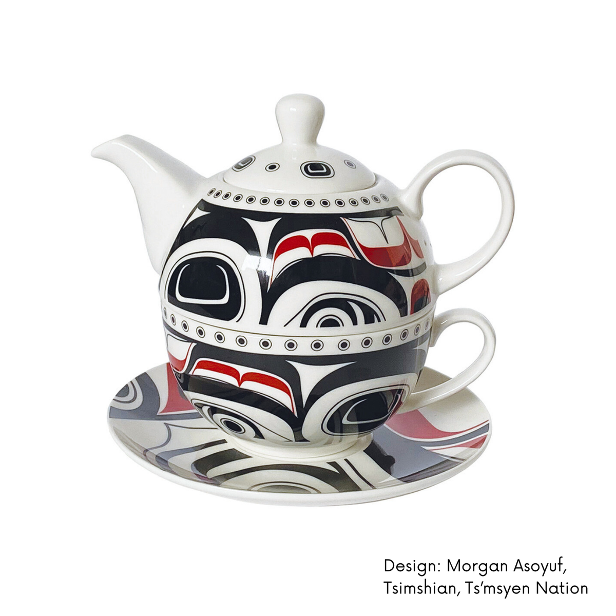 Tea For One Set w/ Contemporary Indigenous Design