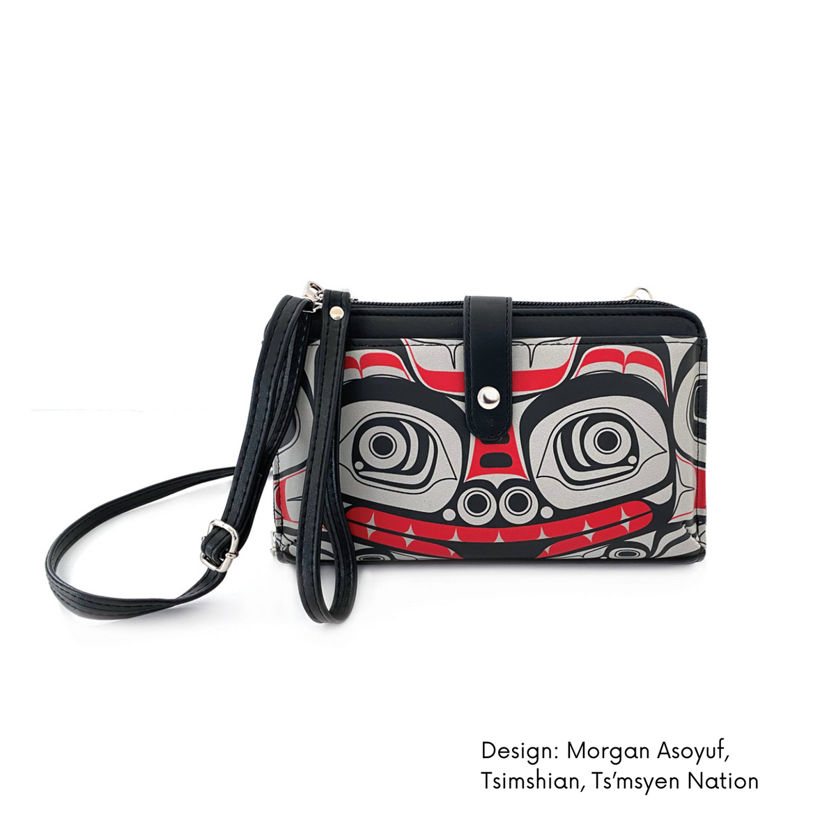 Smartphone Crossbody Bag w/Contemporary Indigenous Design