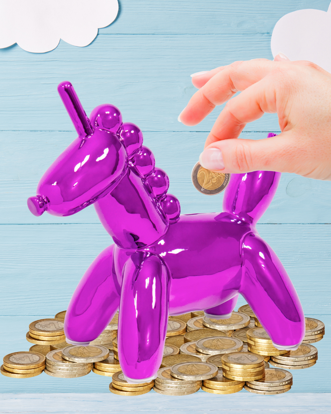 Balloon Money Bank - Large Unicorn