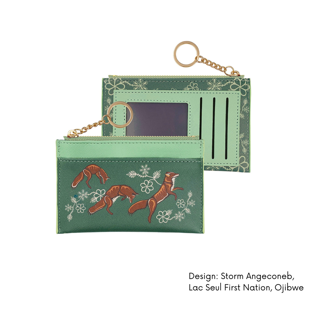 Card Wallet w/ Contemporary Indigenous  Design