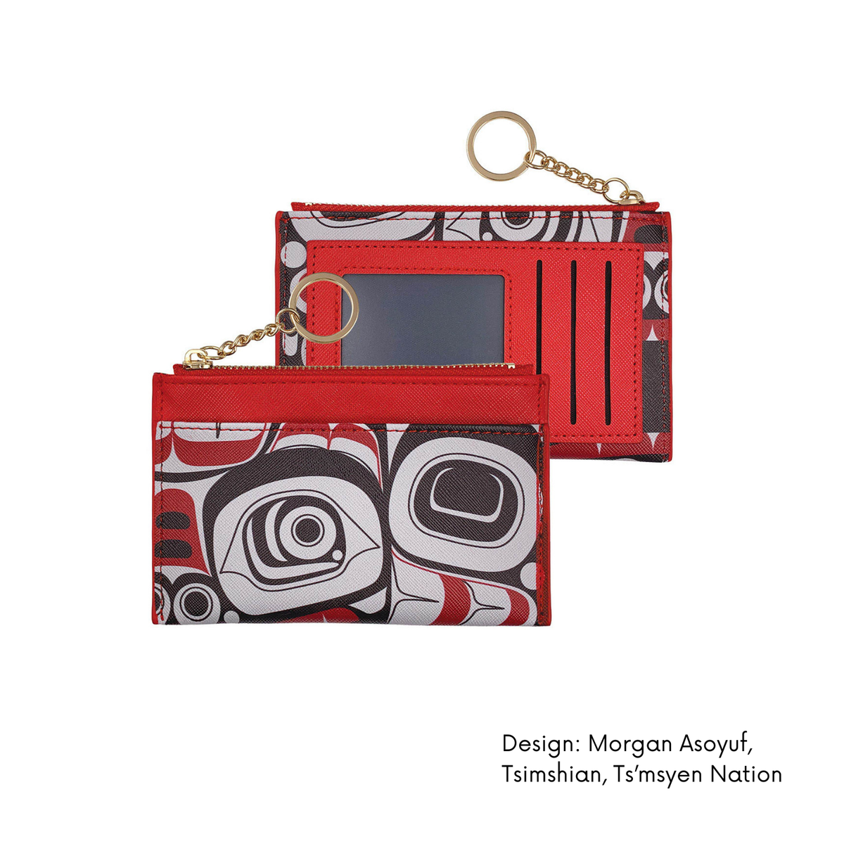 Card Wallet w/ Contemporary Indigenous  Design