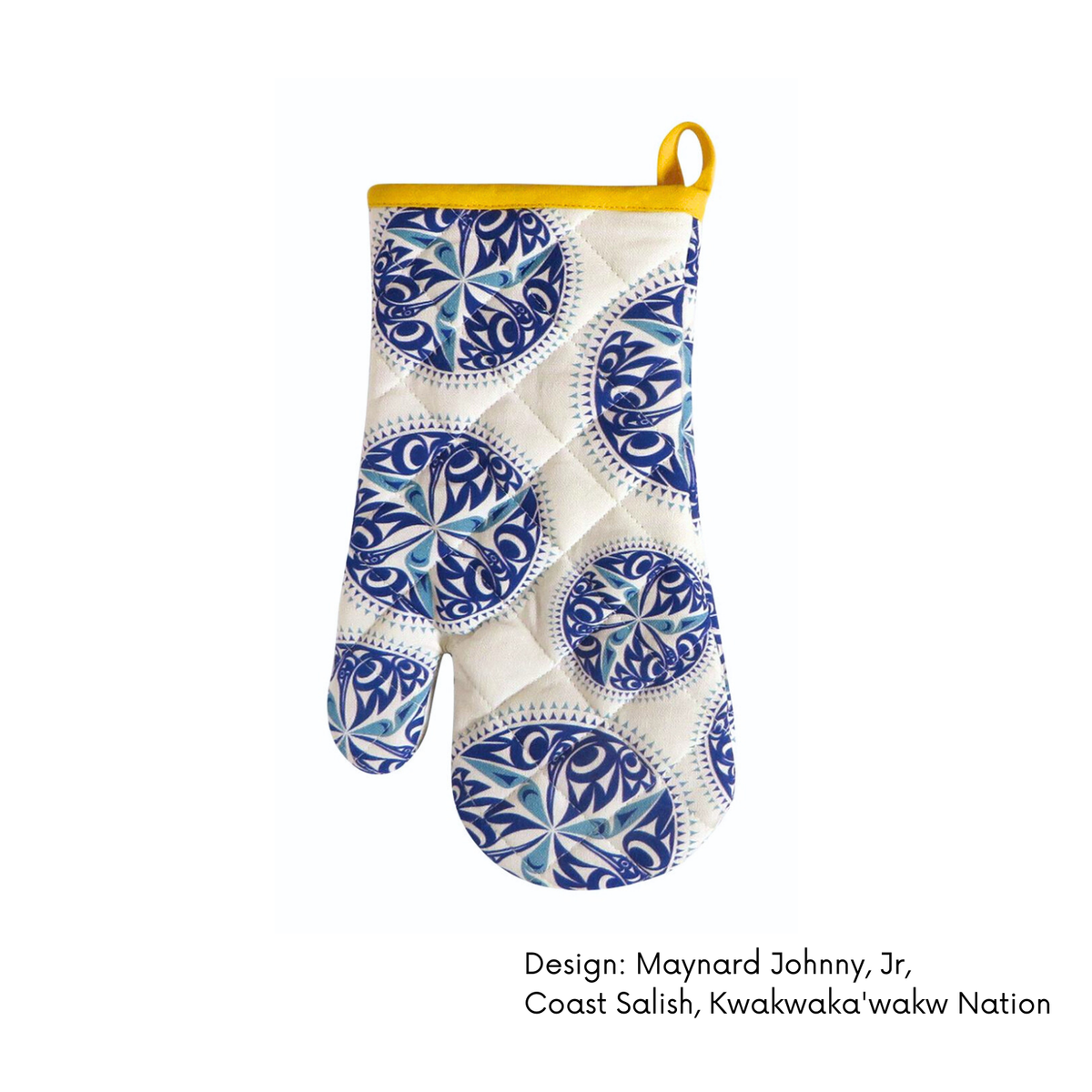 Cotton Oven Mitt / Contemporary Indigenous  Design