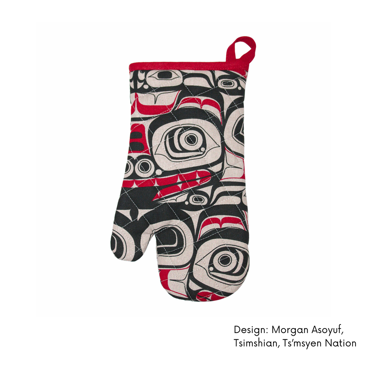 Cotton Oven Mitt / Contemporary Indigenous  Design