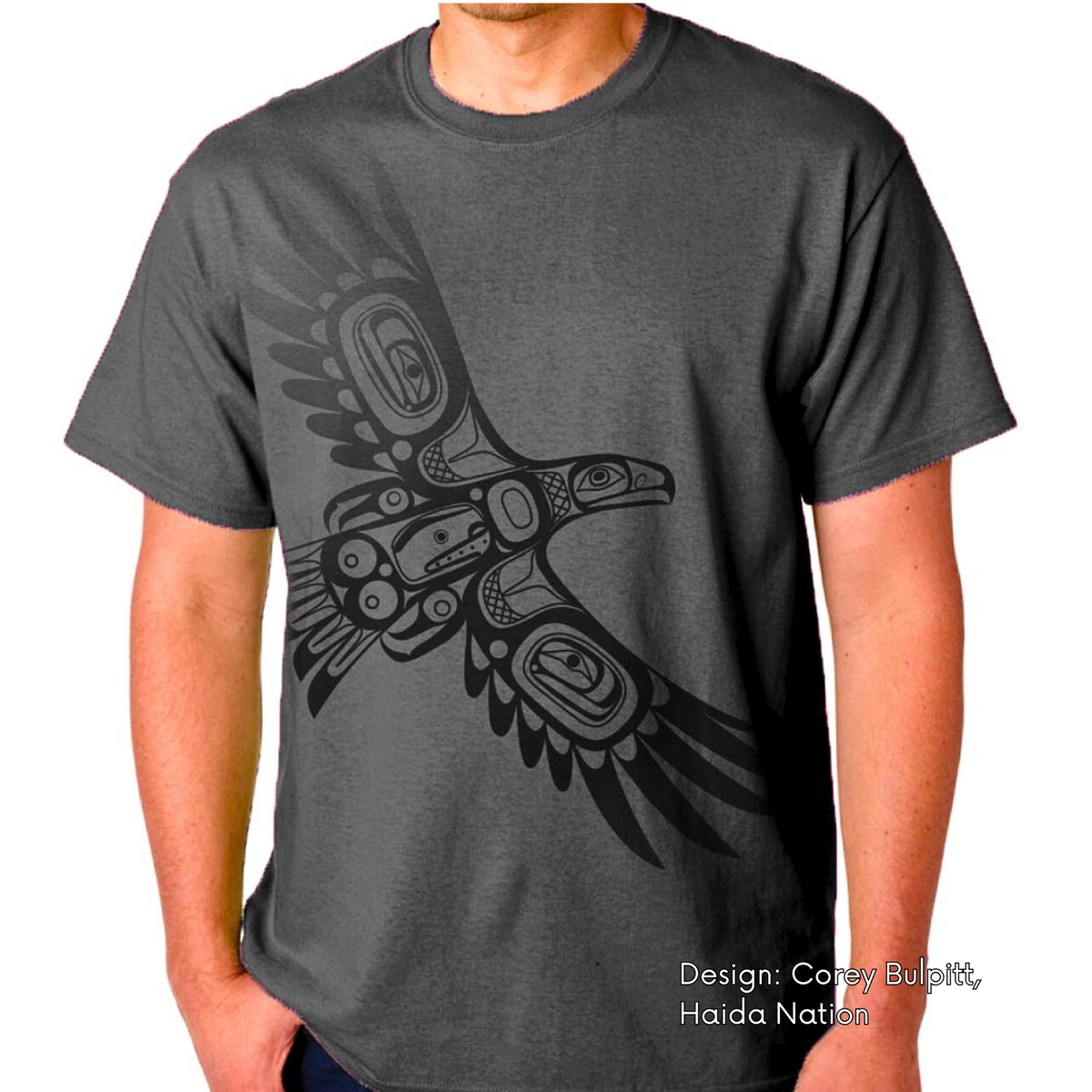 T-shirt with Soaring Eagle Indigenous Design