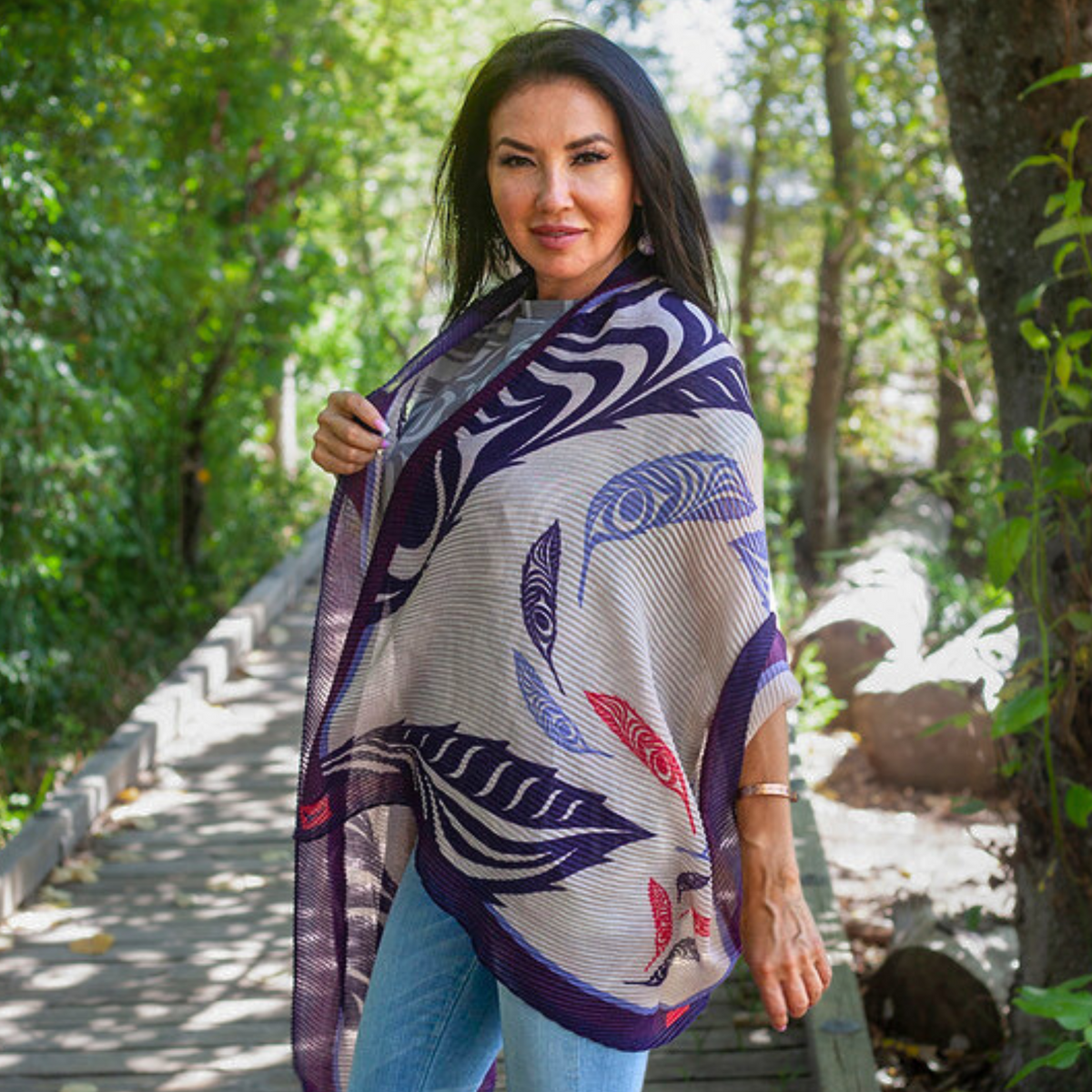 Eco Scarf w/ Contemporary Indigenous Design