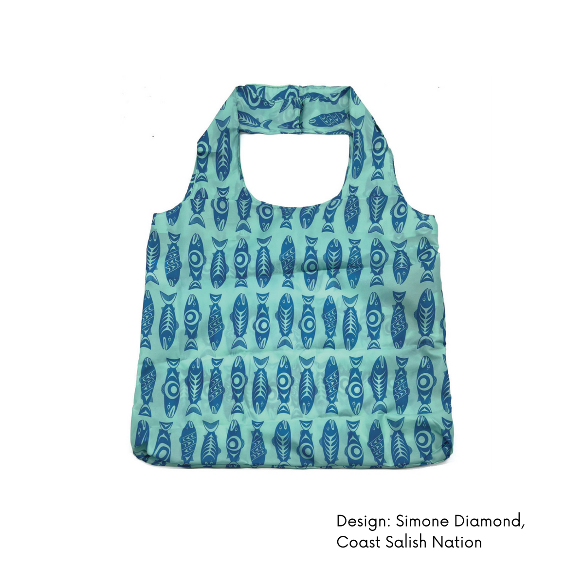 Foldable Shopping Bag w/Contemporary Indigenous Design