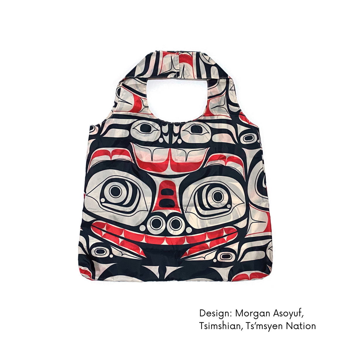 Foldable Shopping Bag w/Contemporary Indigenous Design