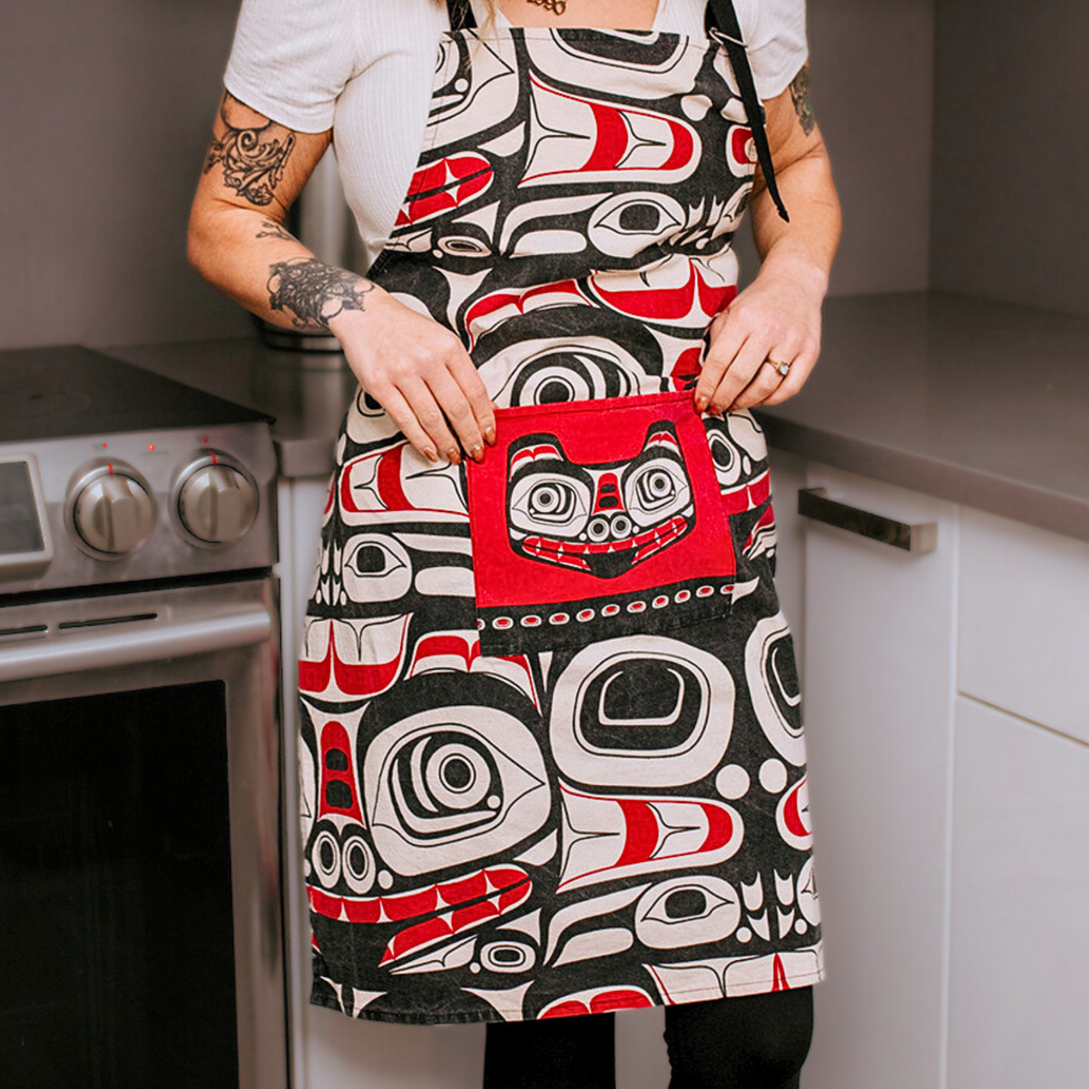 Apron w/ Contemporary Indigenous Design