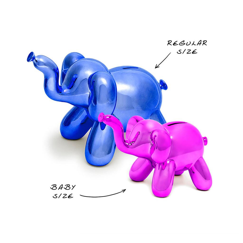 Made By Humans Balloon Money Bank Baby Elephant size comparison
