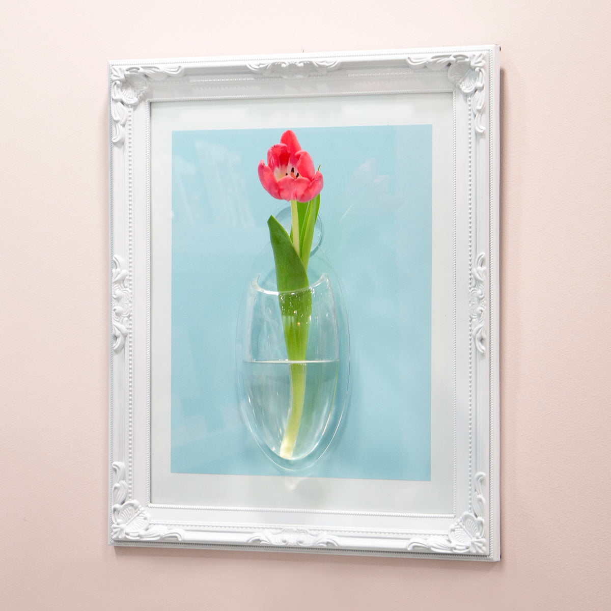 Oval Wall Window Acrylic Vase
